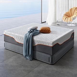 Memory Foam Mattress, Medium Firm Cooling, Back Pain Relief & Pressure Support, Breathable Fabric with Washable Cove