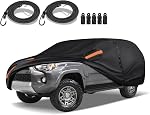 Special 16 Layers Full Car Cover Fit for Volk-swagen Beetle Bug 1960-1979, Ultra Heavy 600D Oxford Cloth, All-Weather Protection Summer Sun Exposure and Winter Snow Rain Dust UV, Black