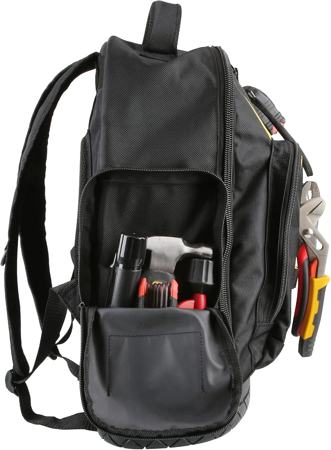 Olympia Tools Tool Backpack, Moulded Waterproof Base, Padded Shoulder Straps, Breathable Padded Back for Comfort