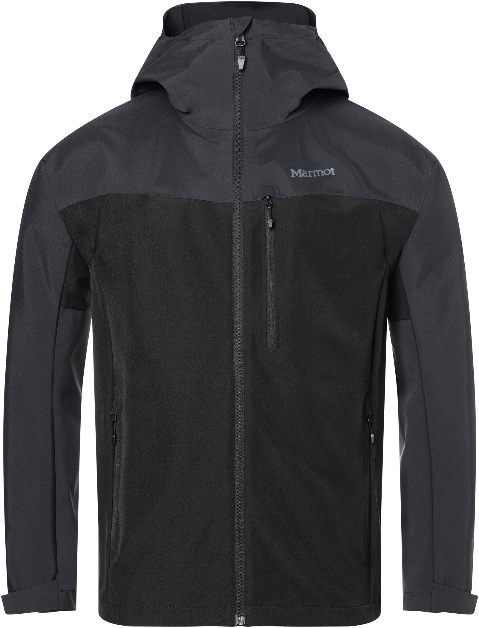 Marmot Men's ROM Softshell Jacket, Functional Outdoor Jacket, Water-Repellent Black