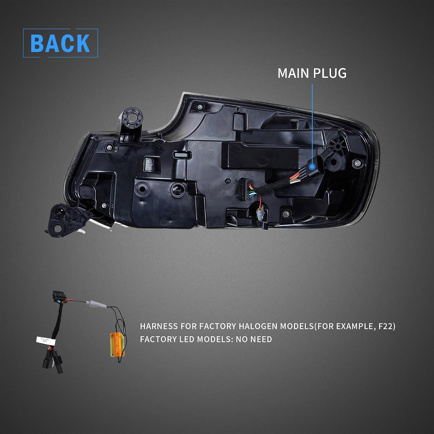 VLAND Tail Lights Compatible with BMW 2 Series F22 F23 M2 F87 2014-2021 Factory Halogen/LED First Generation, Rear Lights