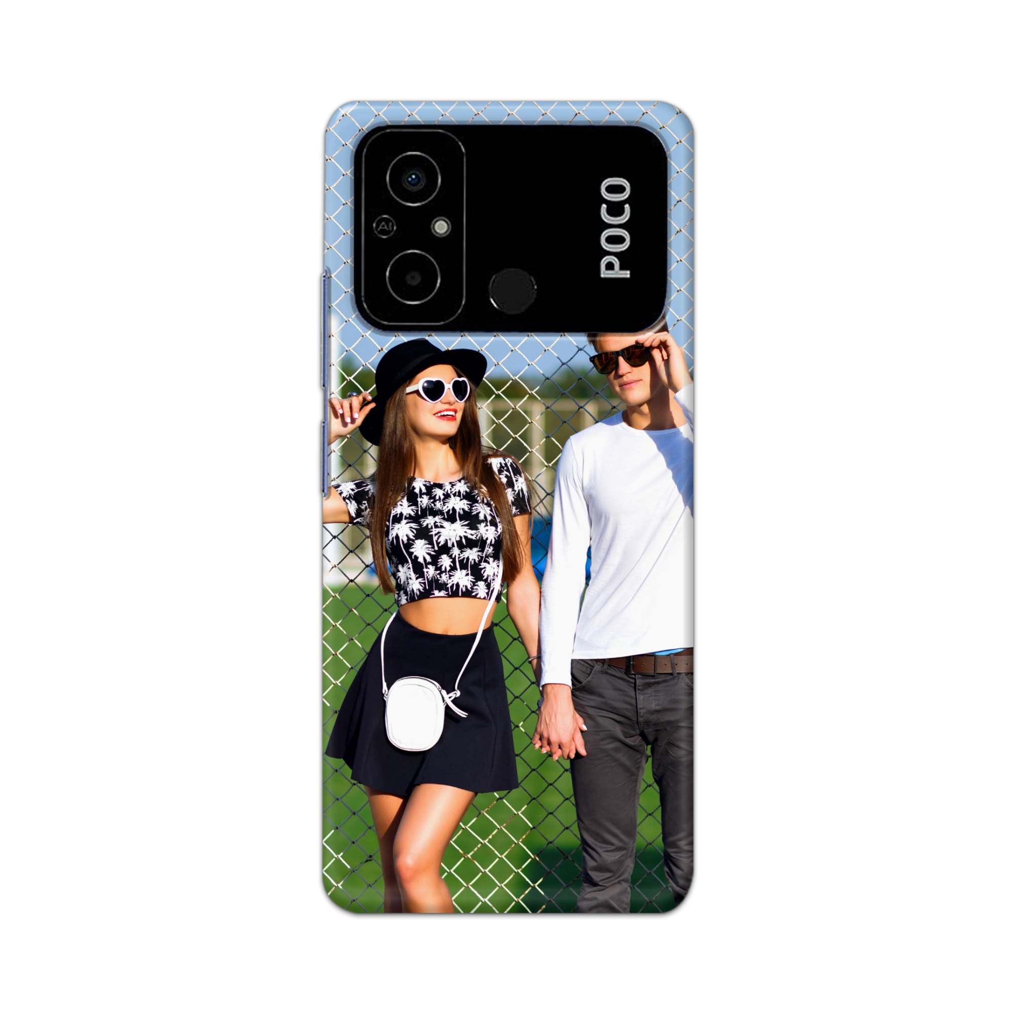 CLEOK Imagine n Say OK Custom Design Back Cover for Redmi Poco C55, Upload Your Photo, Logo or Artwork, Personalised Name, Quote, Polycarbonate Hard Case