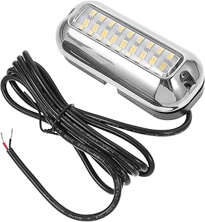 Amosfun 海洋水中LEDライト 27灯ステンレス製船舶用水中照明 広角照射 船デッキライト 船舶航行灯 ボート遊び用