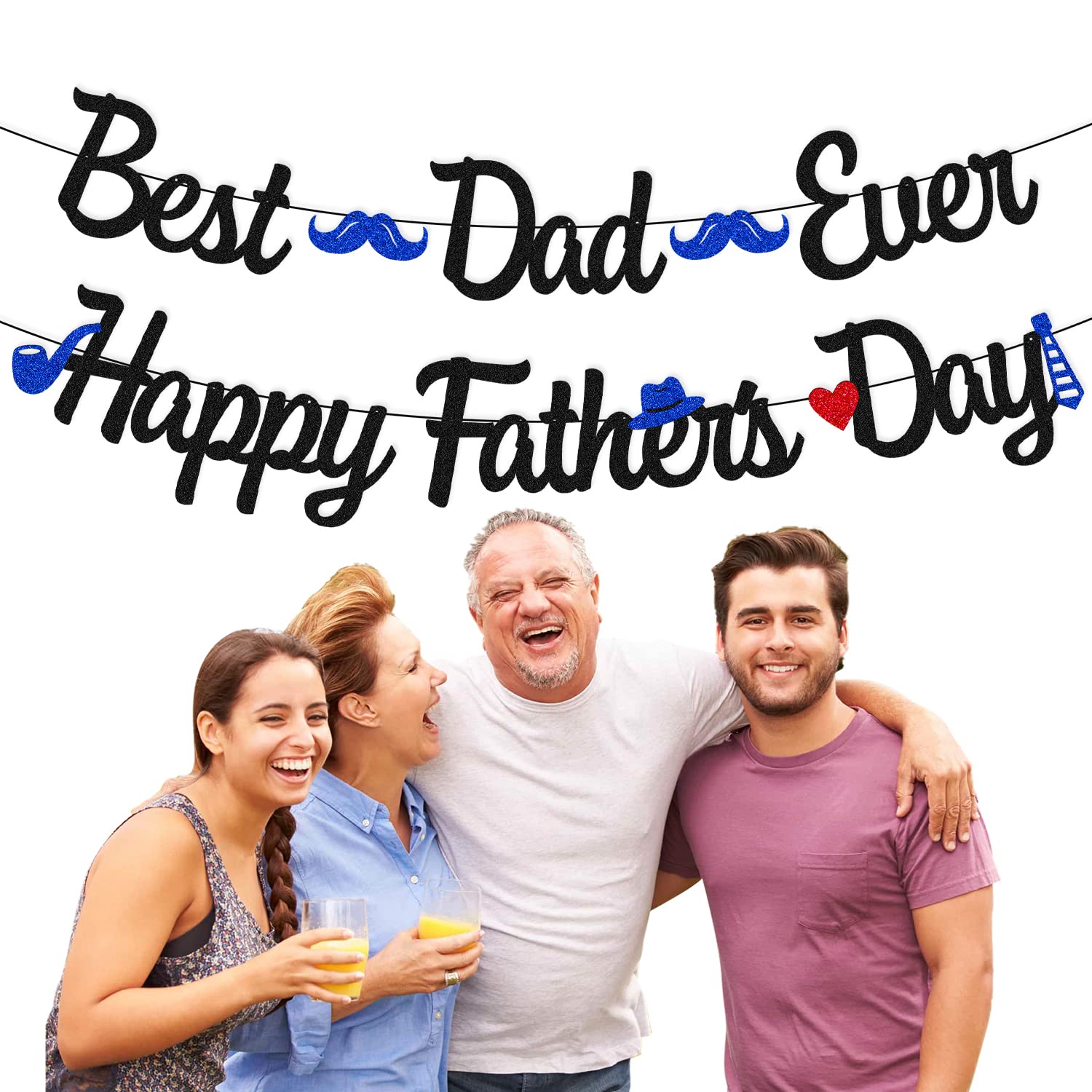 Joy Bang Vatertags-Deko – „Best Dad Ever“ Banner & Girlanden Für Die Perfekte Party
