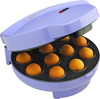 Babycakes Cake Pop Maker by Select Brands - Kit for Birthdays & More - Includes Decorating Stand & 50 Sticks - Features Non-Stick Coating - Makes 12 Cake Pops