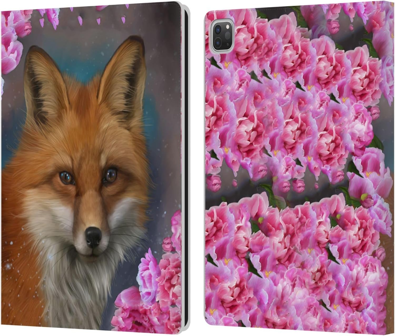 Head Case Designs Officially Licensed Ash Evans Dandelion Fox Animals Leather Wallet Case Compatible with Apple iPad Air 2 (2014)