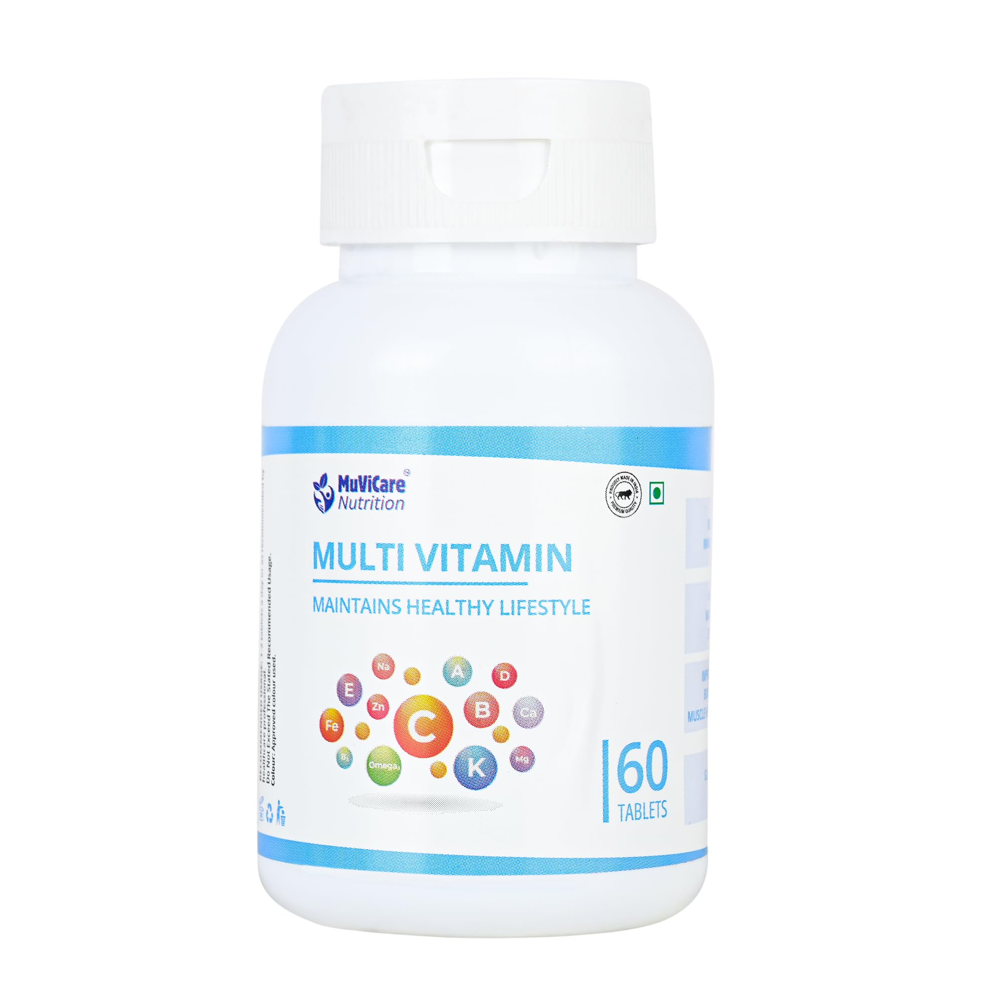 Muvicare Multivitamin For Men & Women (60 Tablets) | Supplements For Vitamin D3 and Multiminerals | Gym Supplements To Support Energy, Immunity & Recovery 4