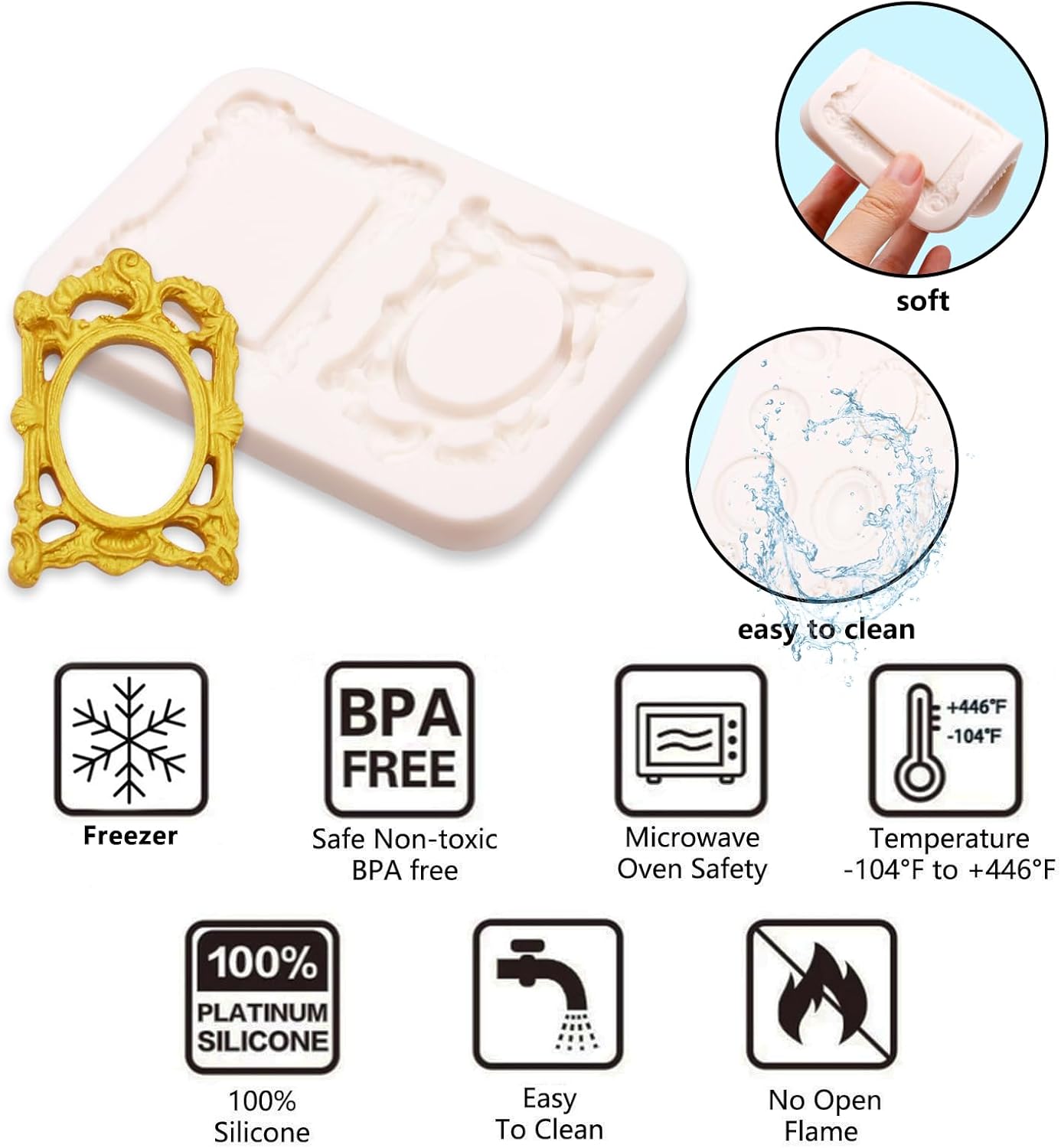 Silicona Para Fondant Moldes Molde De Silicona Con Relieve De