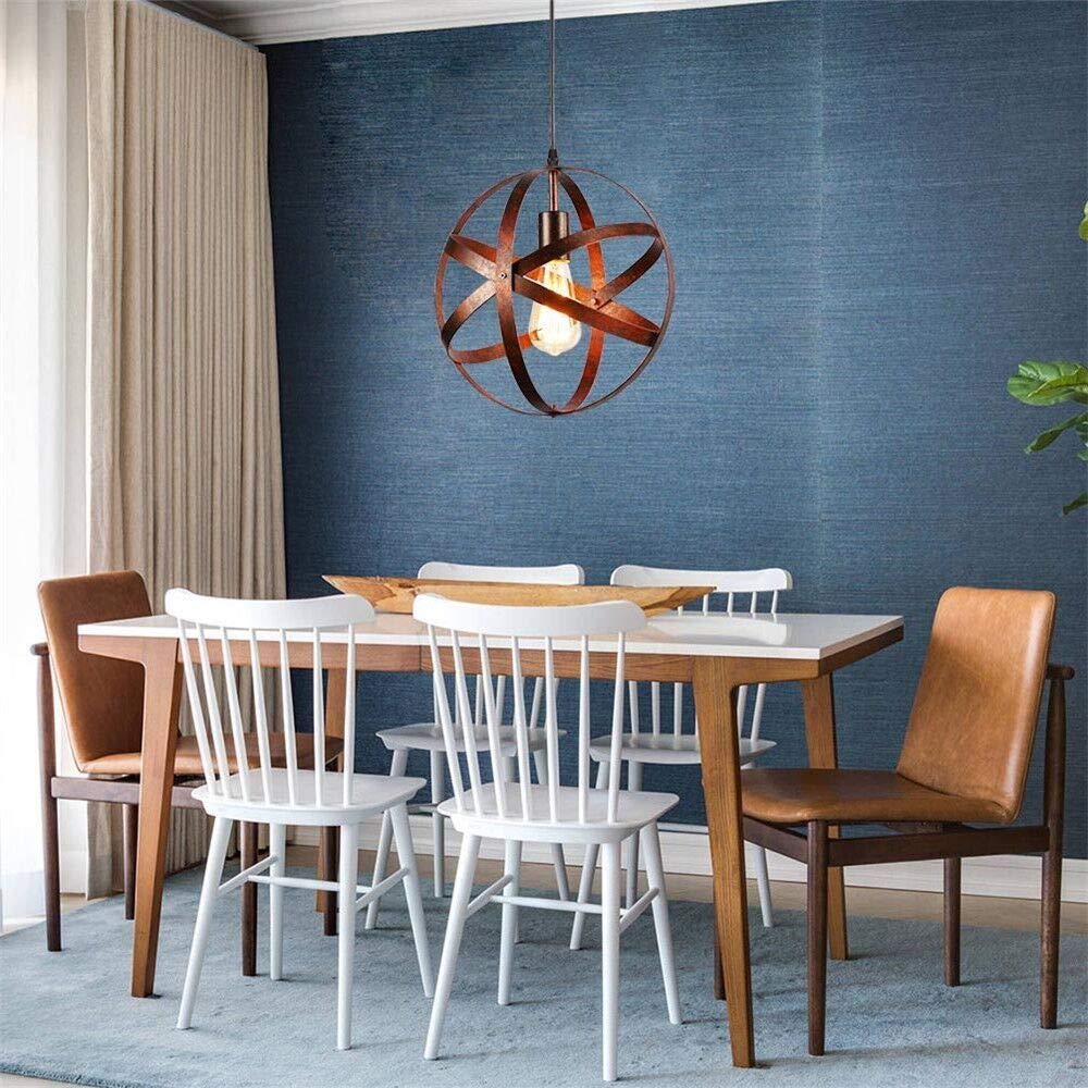 Comely Lampada a Sospensione Vintage, Plafoniera E27 Industriale Cavo Regolabile, Lampadario LED Sospensione Moderno per Sala da Pranzo, Cucina, Soggiorno, Bar, Camera da Letto, 30 cm