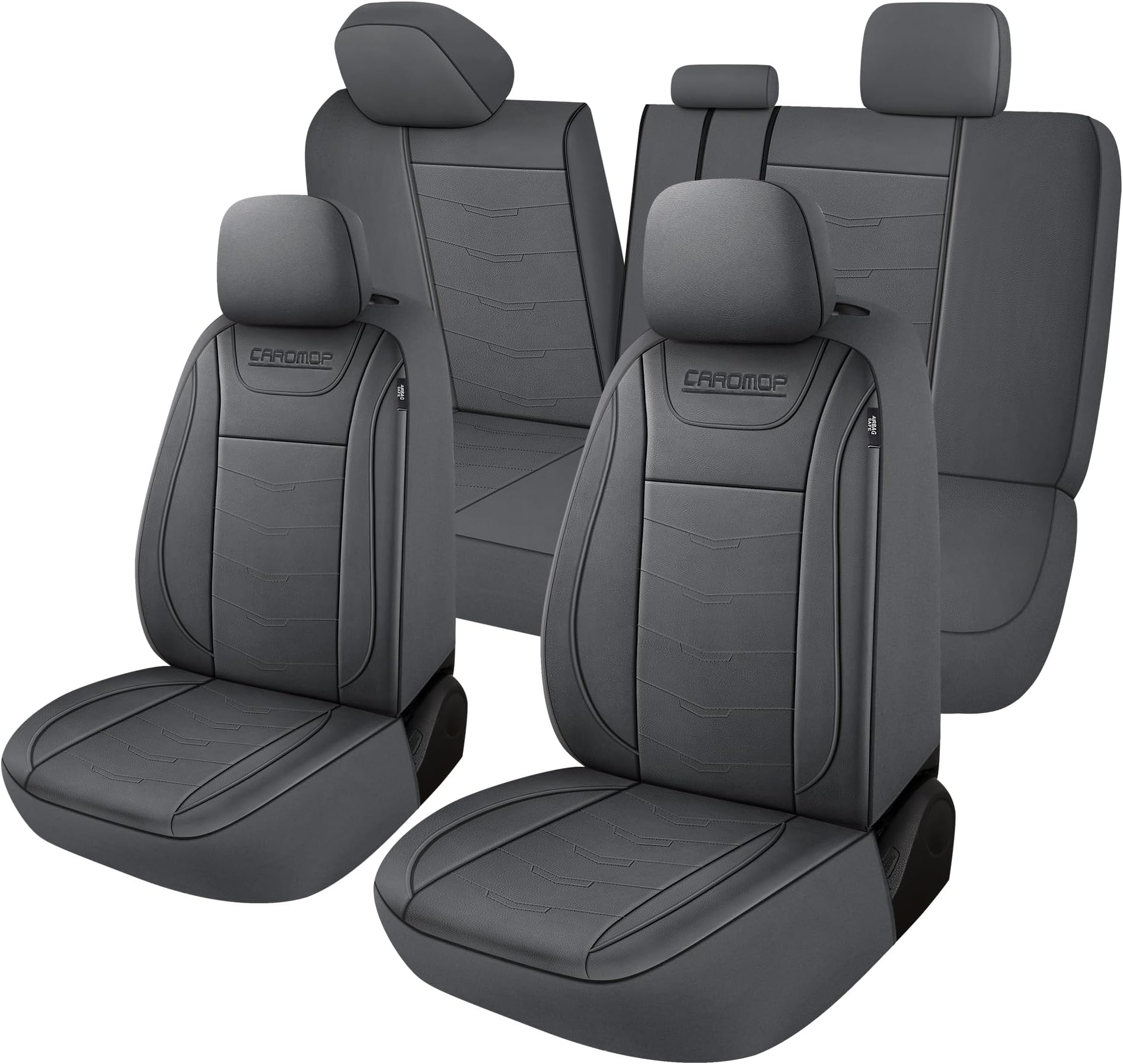 CAROMOP Juego Completo De Fundas De Piel Sint tica Para Asiento De caromop-juego-completo-de-fundas-de-piel-sint-tica-para-asiento-de