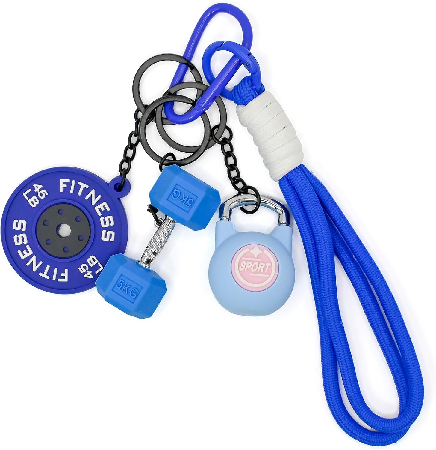 Dumbbell Keychain, Gym Essentials Accessories for Women Fitness Gifts