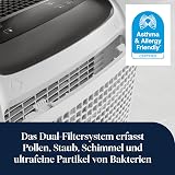 De’Longhi Tasciugo AriaDry Multi - Déshumidificateur Portable pour la Maison, Élimination de l'Humidité 25L/24h, Séchage, Anti-Moisissure, Minuteur, Silencieux, Blanc (DDSX225) [Classe énergétique A+] - 3