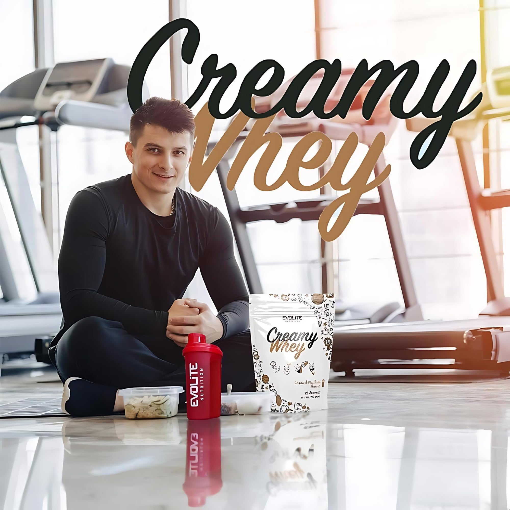 Evolite Whey Protein Powder 700 g - Serwatka z maślanką - 23 g białka w porcji - 23 porcje -