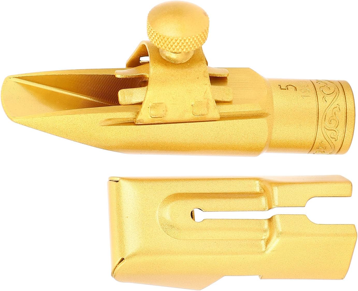 Saxophone Mouthpiece, Brass Soprano Sax Mouthpiece Replacement for Amateur Professional Practice