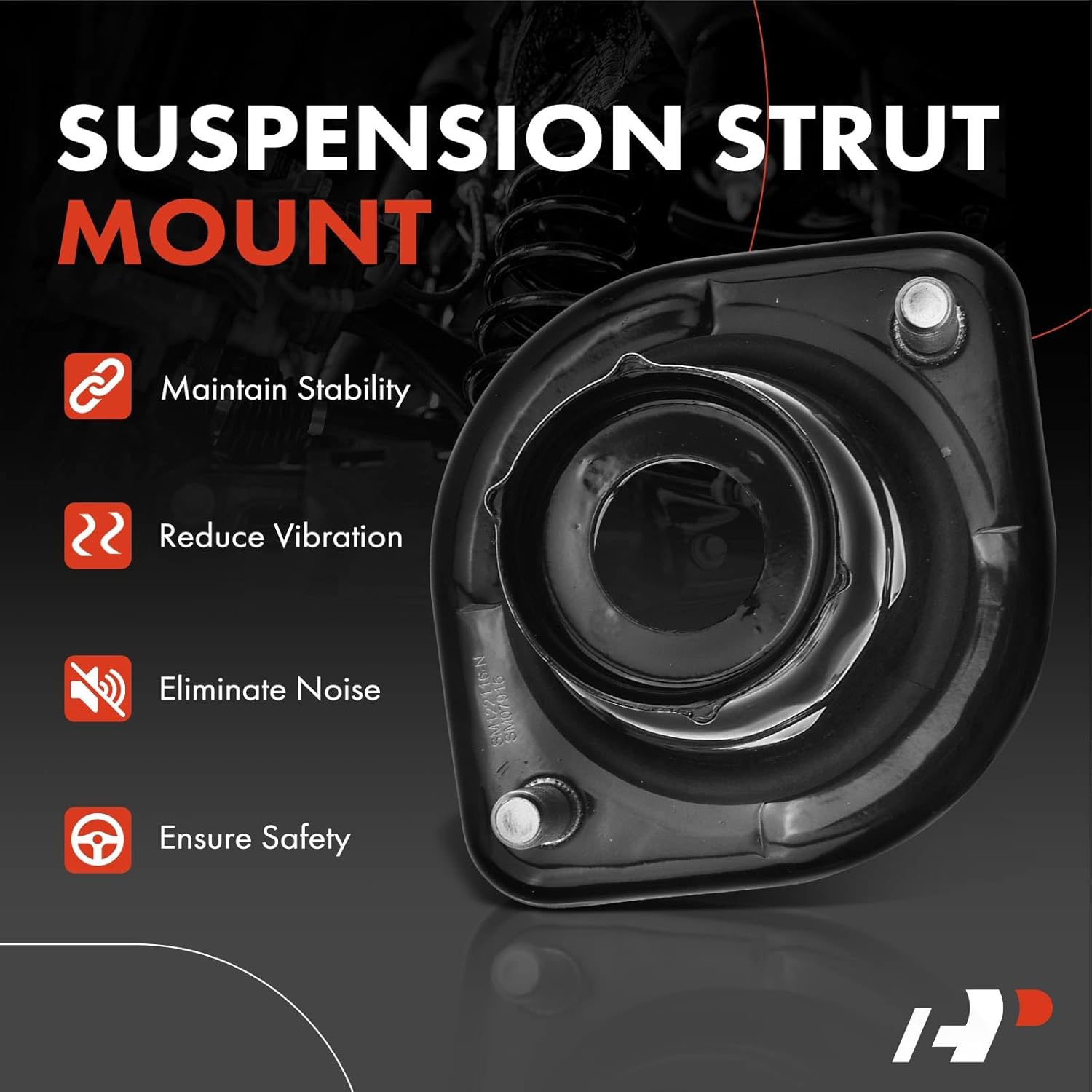 A-Premium Rear Suspension Strut Mount Compatible with Honda Civic 2001-2005 Acura EL 2001-2003 1.3L 1.7L 2.0L