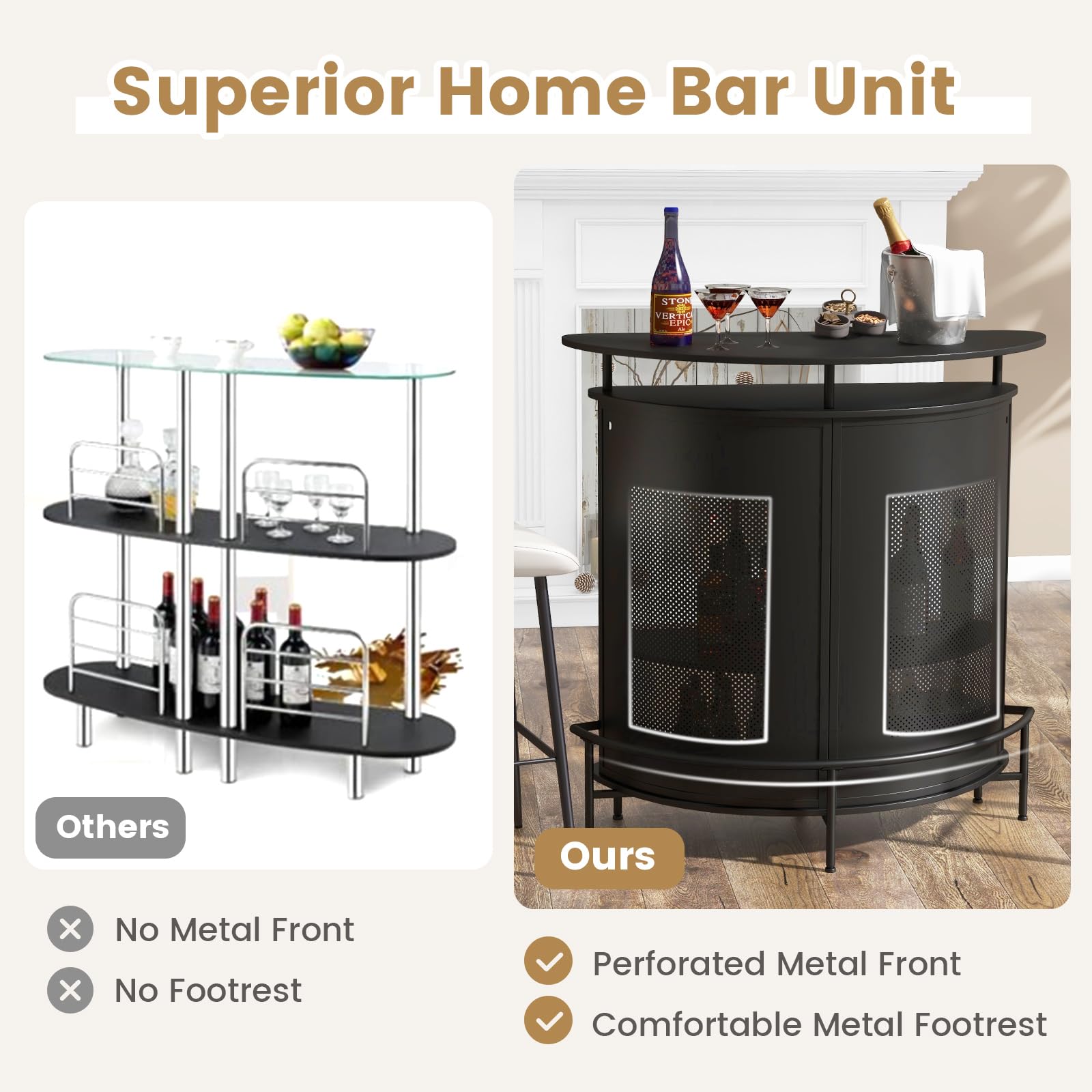 Curved Bar Front Home