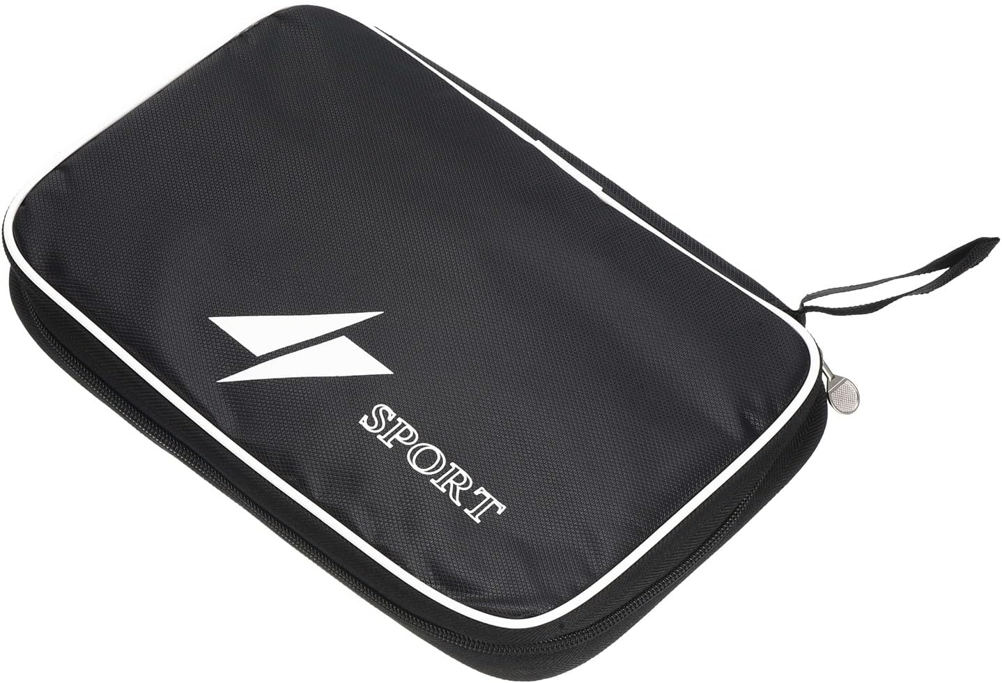 PATIKIL 10.6" x 6.7" Ping Pong Paddle Case, Table Tennis Racket Case Soft Cover Container Bag for Sports Accessories, Black