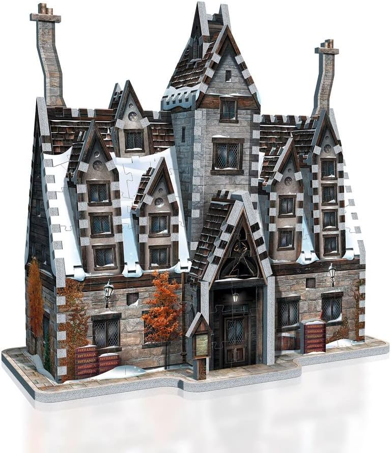 Wrebbit3D Harry Potter 3D Puzzle Model of Hogsmeade - The Three Broomsticks | 395 Jigsaw Puzzle Pieces | Build and Journey Through The Wizarding World