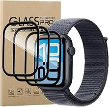 3 Pack Screen Protector for Apple Watch SE 3/SE 2/SE 1 40mm, HD Clarity 3D Curved Edge High Definition Transparent Anti-Scratch Anti-Fingerprint Shatterproof Protective PET Screen Film