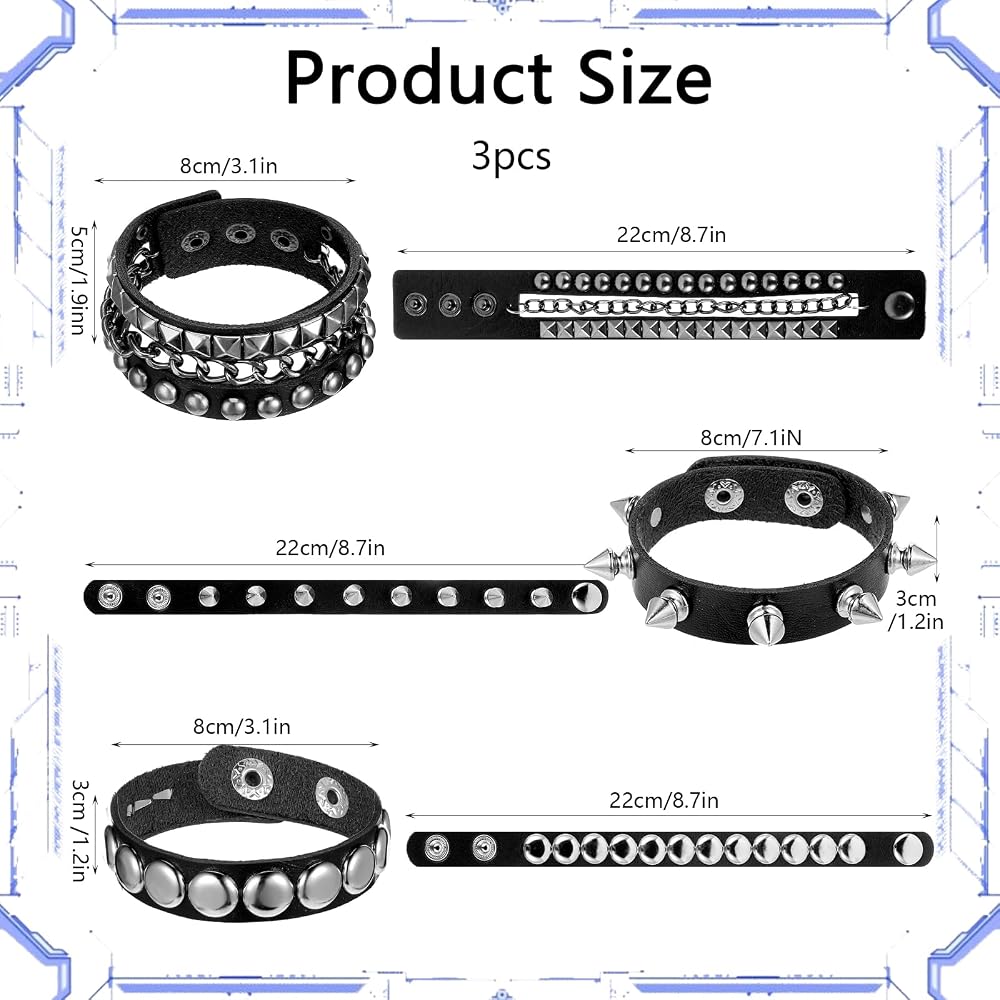 Bracelet éponge Rasta/punk/anarchy - Neuf Avec étiquettes, Fait En France, Plusieurs Styles
