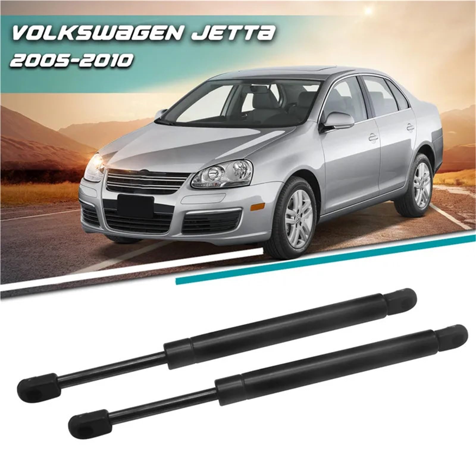 Sprężyna gazowa bagażnika Pasuje do Volkswagen Jetta 2005-2010 6430 Modyfikacja samochodu pneumatyczny amortyzator podnośnik rozpórka klapa bagażnika gaz Hydrauliczna sprężyna gazowa