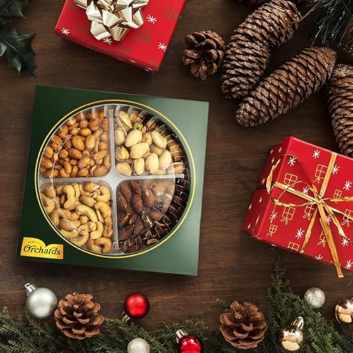 Miniatura 6 de Cesta de regalo de frutos secos de la colección Gourmet Cravings, aperitivos kosher saludables, caja de frutos secos mixtos de primera calidad,