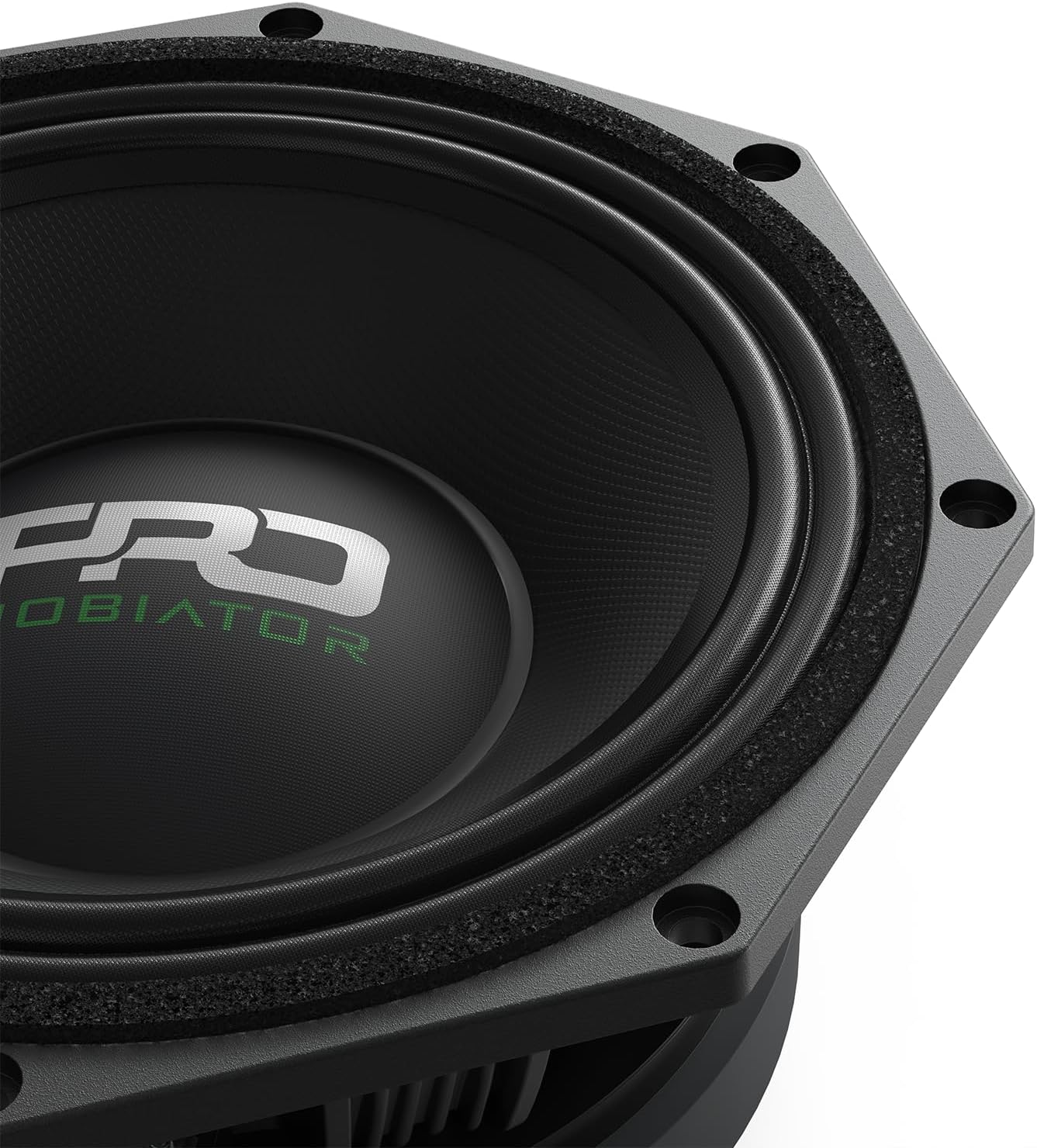 PRO834MB Loudspeaker - 8" Midbass Aluminum Basket, 1200W Max, 600W RMS, 4 Ohms - Premium Quality Audio Door Speakers for Car or Truck Stereo Sound System (MB-PRO834MB)
