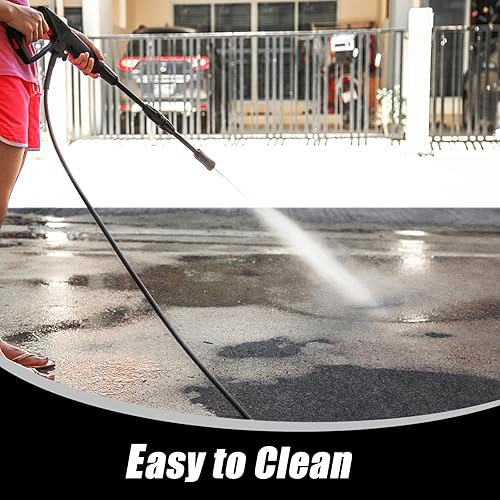 Miniatura 4 de Tapete de garaje  29 x 36 pulgadas, tapete absorbente de derrames de aceite para debajo del automóvil, duradero y fácil de limpiar, tapete para