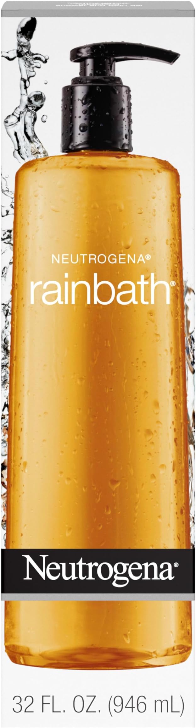 Neutrogena Rainbath Refreshing & Cleansing Shower & Bath Moisturizing Daily Body Wash Cleanser, Bath & Shaving for Soft Skin, Lathering Body Wash in Original Scent, 32 fl. Oz