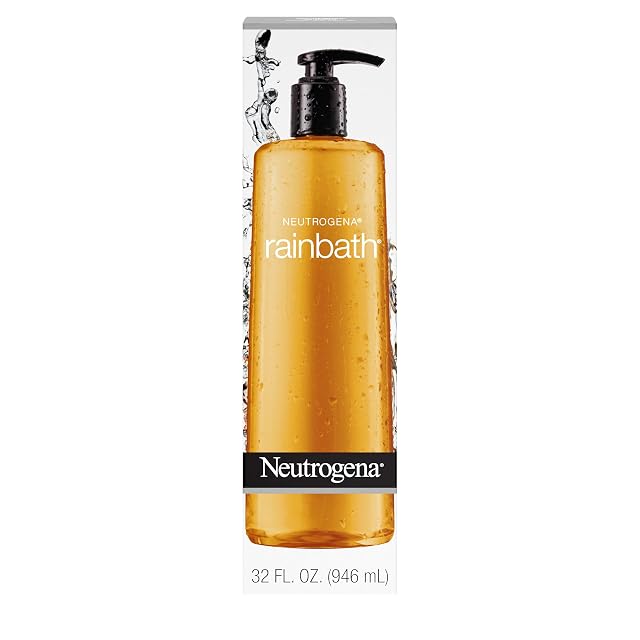 Neutrogena Rainbath Cleansing Shower Bath Gel Daily Moisturizing Body Wash Cleanser Shaving Gel for Men Women Clean-Rinsing Creamy