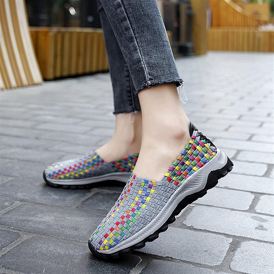 Lifup Zapatillas Tejidas Mujer: Transpirables, Elásticas Y Con Plataforma De 4 Cm (varias Tallas EU 35-42)