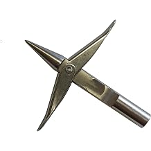 Palantic Spearfishing Speargun Double Wing Spear Tip 6mm Total Length 7.9cm