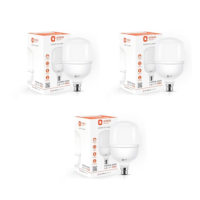 Orient Electric Eternal Shine LED Bulb | 40 Watts | 12 Months Warranty | Cool White (Pack of 1) | 25000 Hours + 180 degree coverage | BIS Certified
