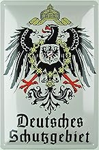 Generisch Blechschild 20x30 cm Retro Deutsches Schutzgebiet Adler Geschenk Magnet-Metall-Schild mit Sprüchen Vintage lusti...