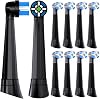 Compatible with Oral-B iO 3/4/5/6/7/8/9/10 Series Ultimate Clean Electric Toothbrush Replacement Brush Heads,for Oral-B iO Electric Toothbrush (16 Pack-Black)