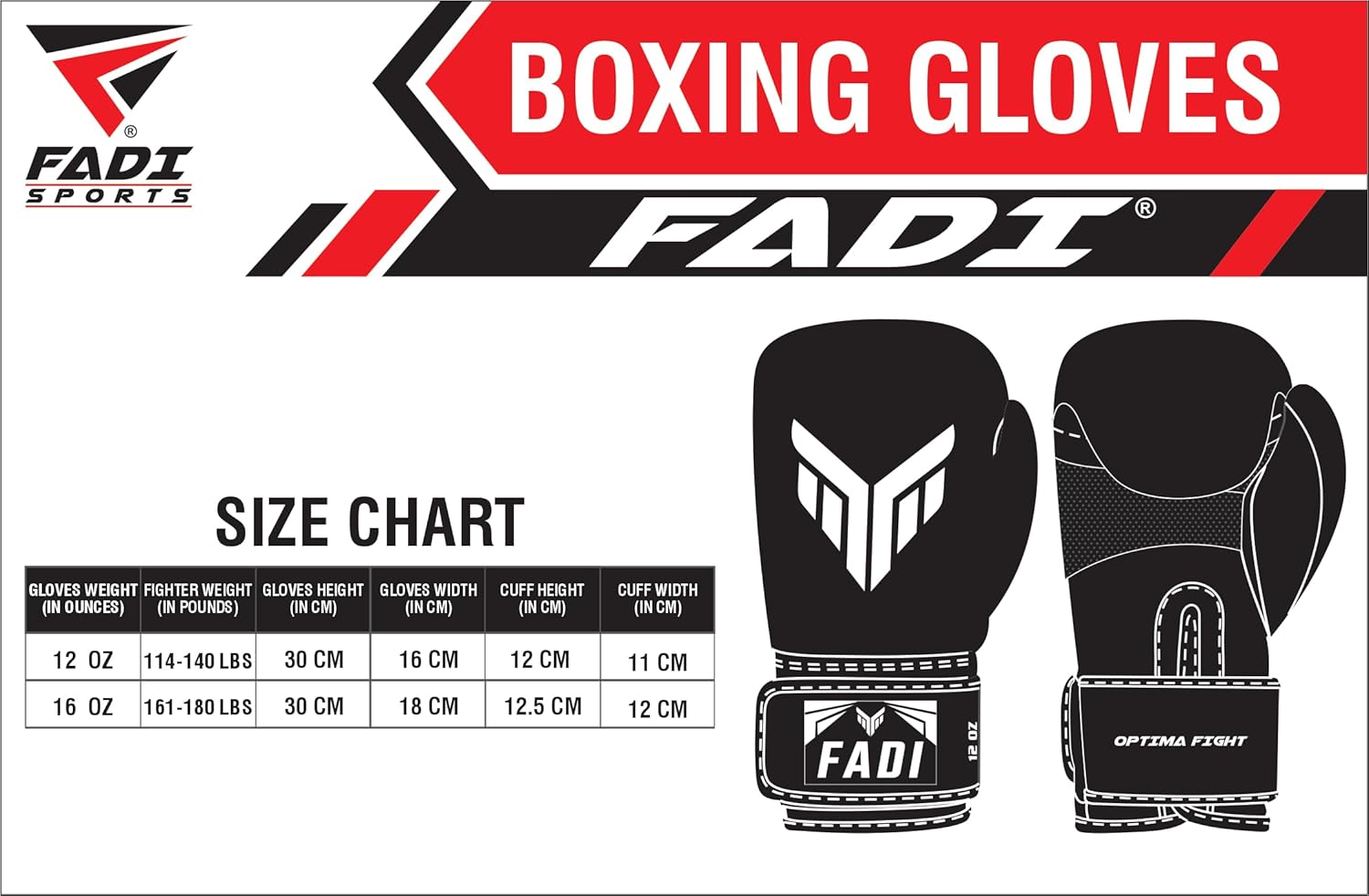 Optima Fight Boxing Gloves - High-Performance Gear for Muay Thai, MMA, Kickboxing, and Heavy Bag Training - Perfect for Training, Sparring and Fight Sessions
