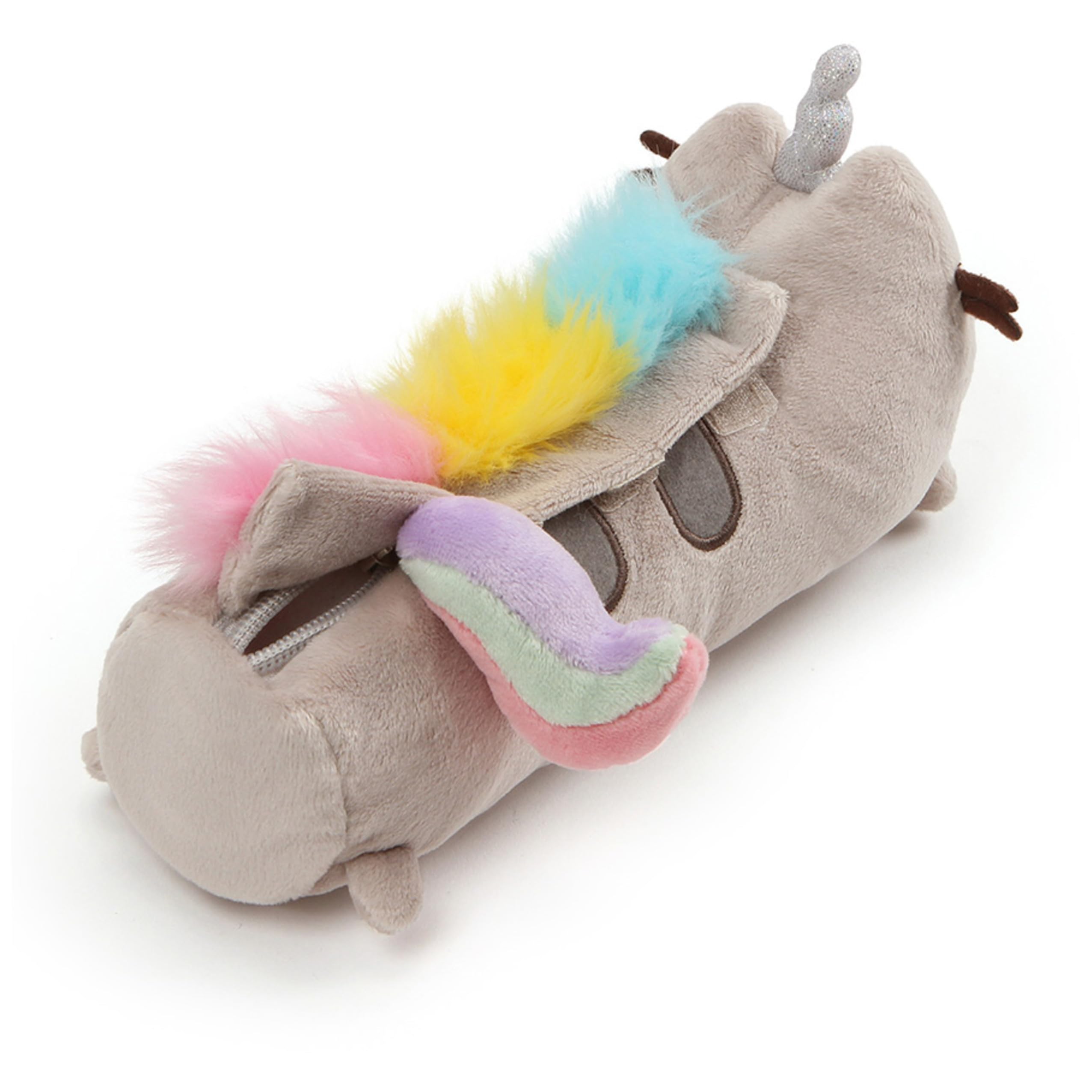 GUND Pusheen Pusheenicorn Retractable Key Holder - Unicorn Cat Plush Keychain With Rainbow Tail & Sparkly Horn - View #2