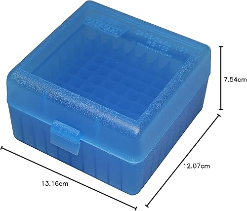 Miniatura 7 de Caja MTM para 100 municiones para rifle redondo de 17 204 223 556x45 6x47
