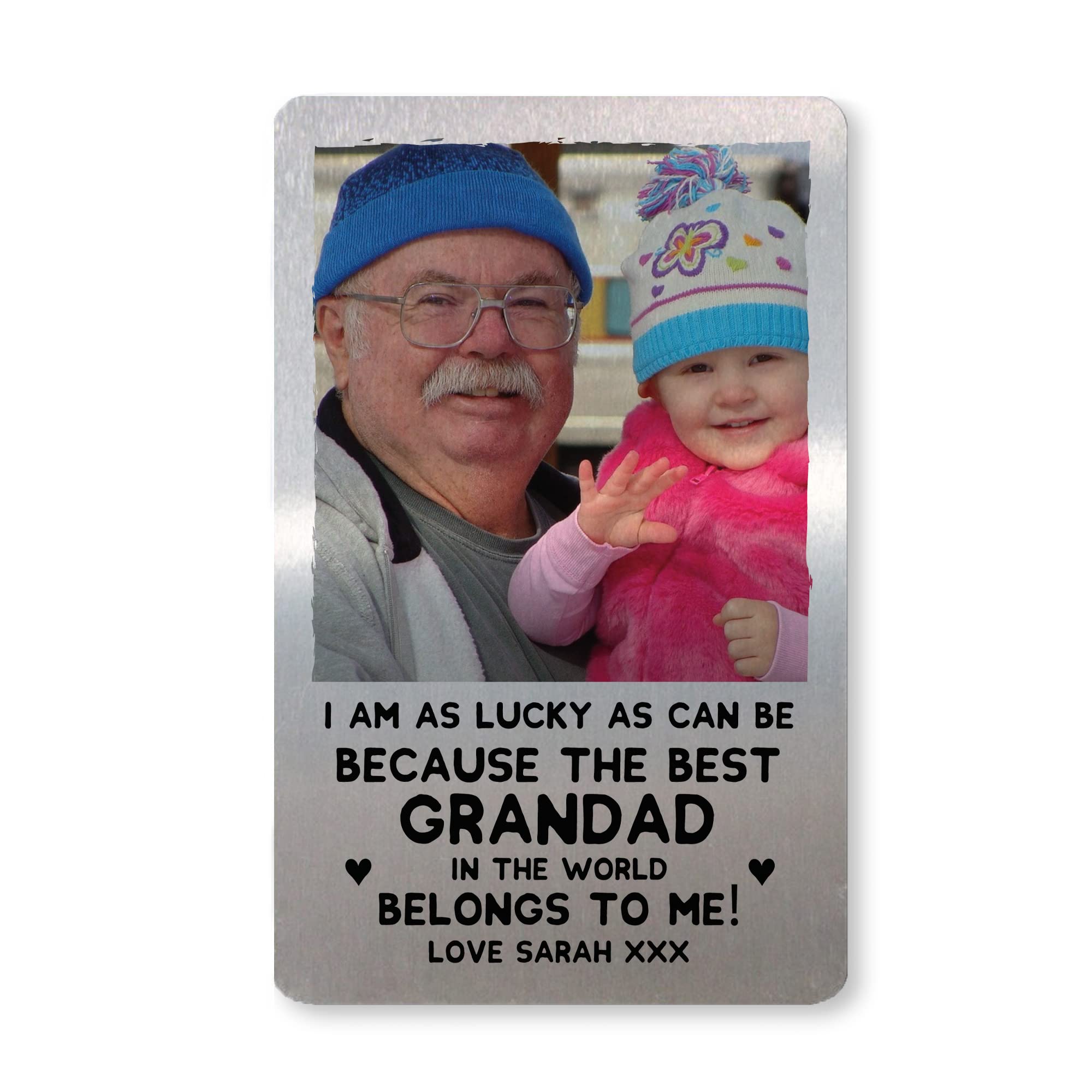 Best Grandad Gift Personalised Photo Wallet Card Thank You Gift For Grandad Keepsake