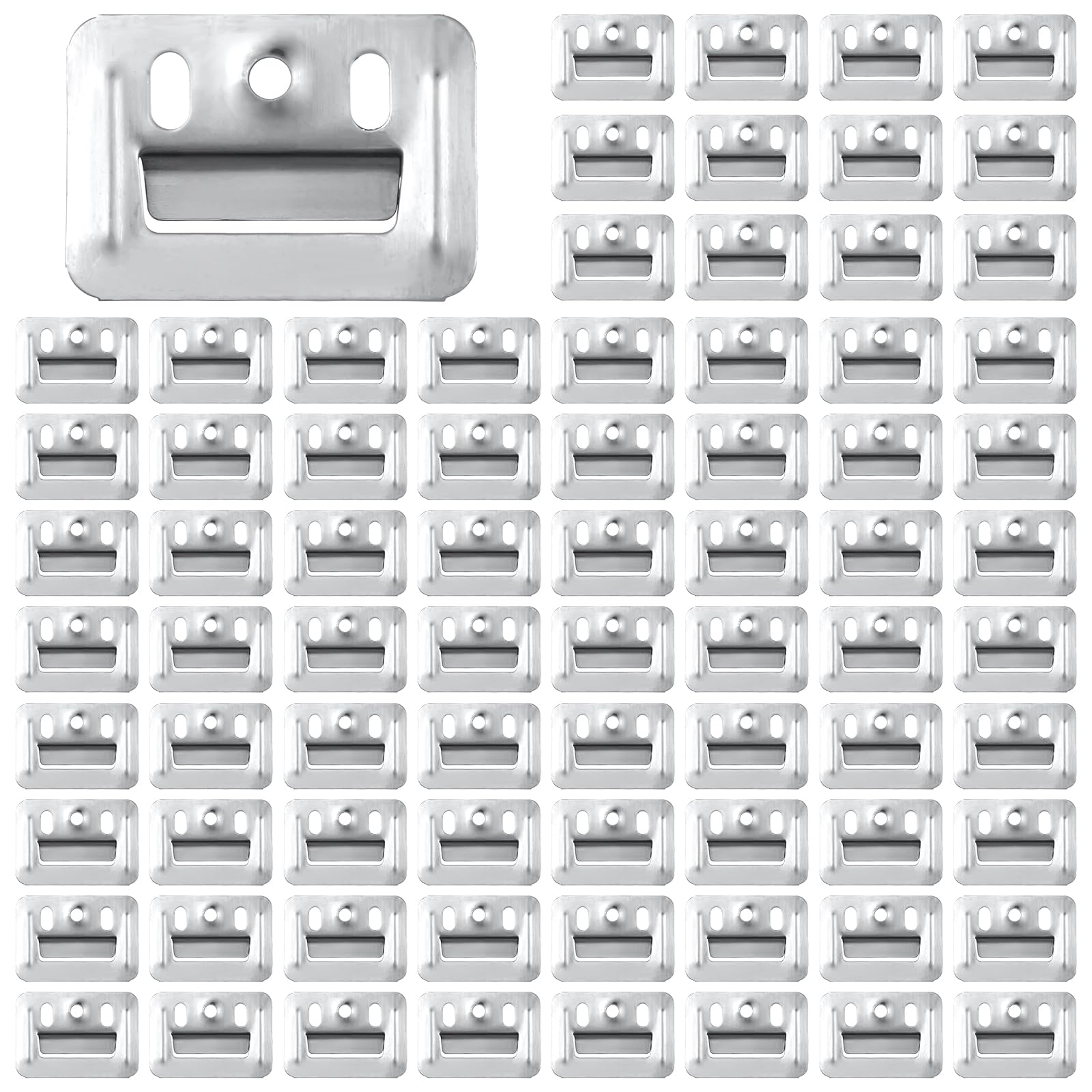 100pcs Stainless Steel Z-Clips - Wall Panel Fixing Piece, Clamp