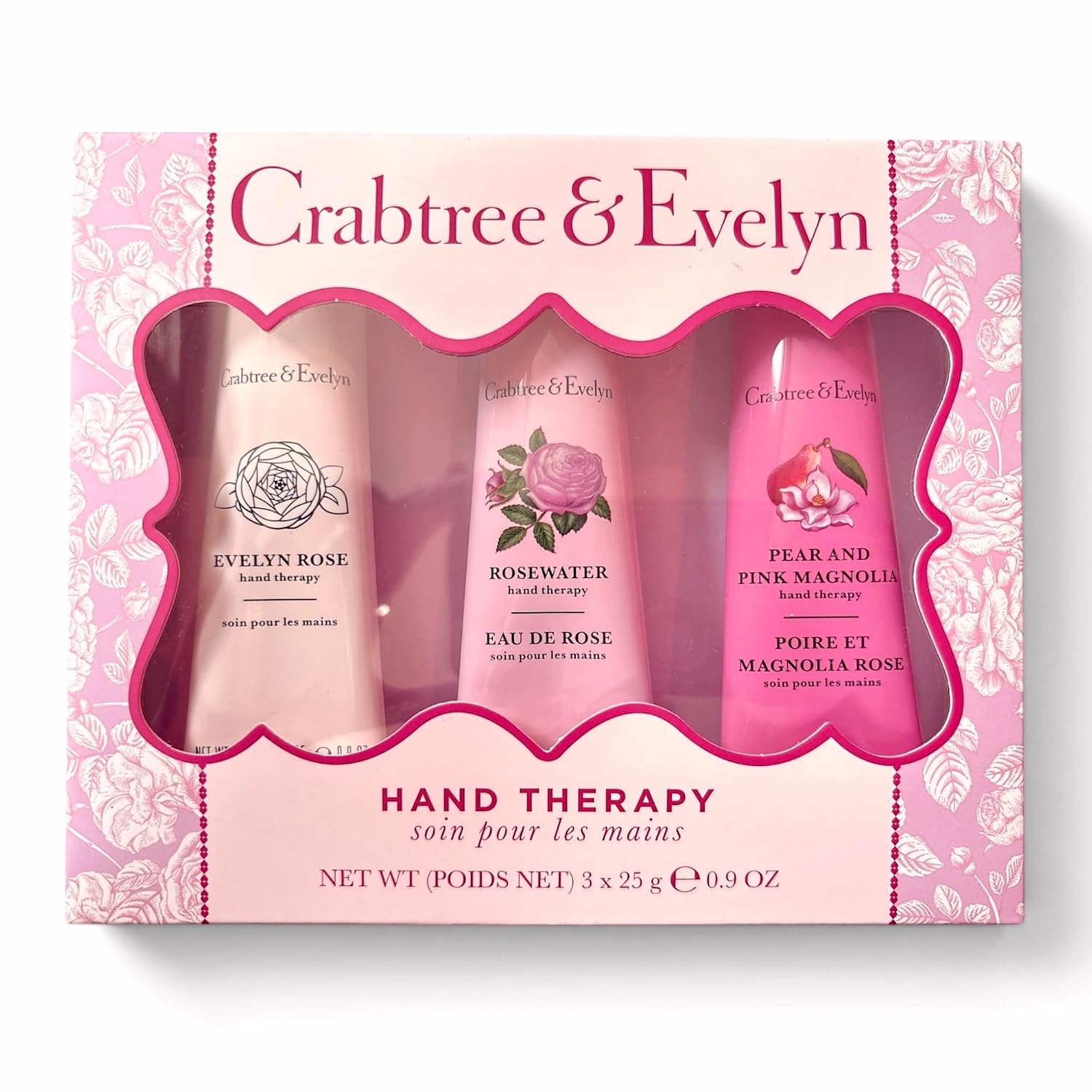 Crabtree & Evelyn Luxury Hand Therapy Collection (Evelyn Rose, Rosewater, Pear & Pink Magnoli)