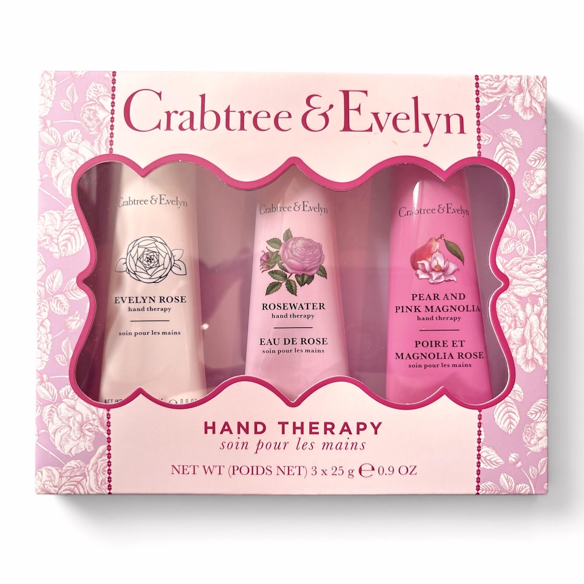Crabtree & Evelyn Luxury Hand Therapy Collection (Evelyn Rose, Rosewater, Pear & Pink Magnoli)