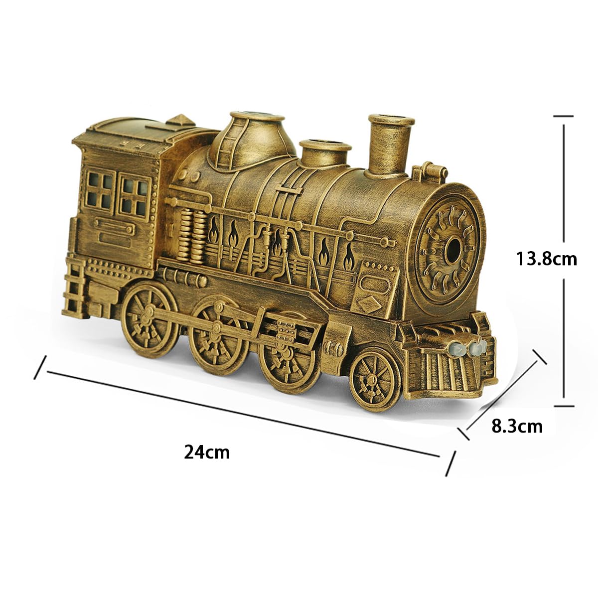 Difusores Esenciales Bronzy con humidificador de Trenes navideños con Control de Medusas y Temporizador Niveles para