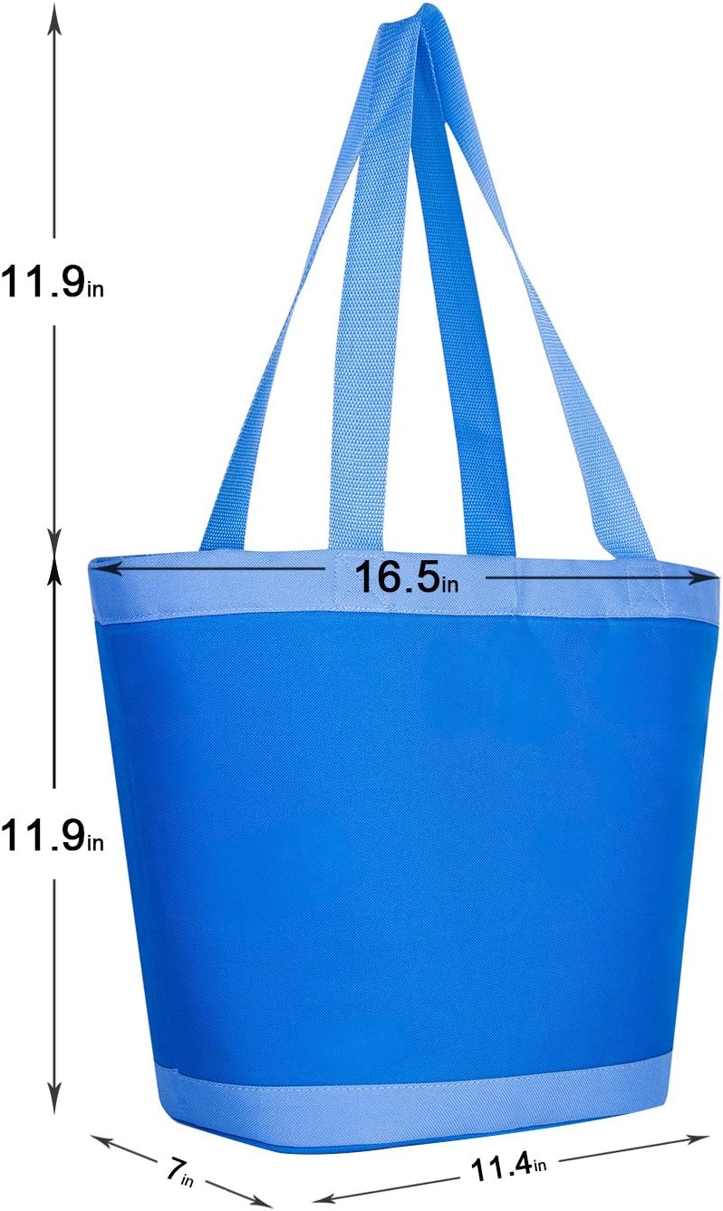 PORTAL Insulated Cooler Tote Bag Outdoor Picnic Lunch Freezable Bag for Camping Beach Travel