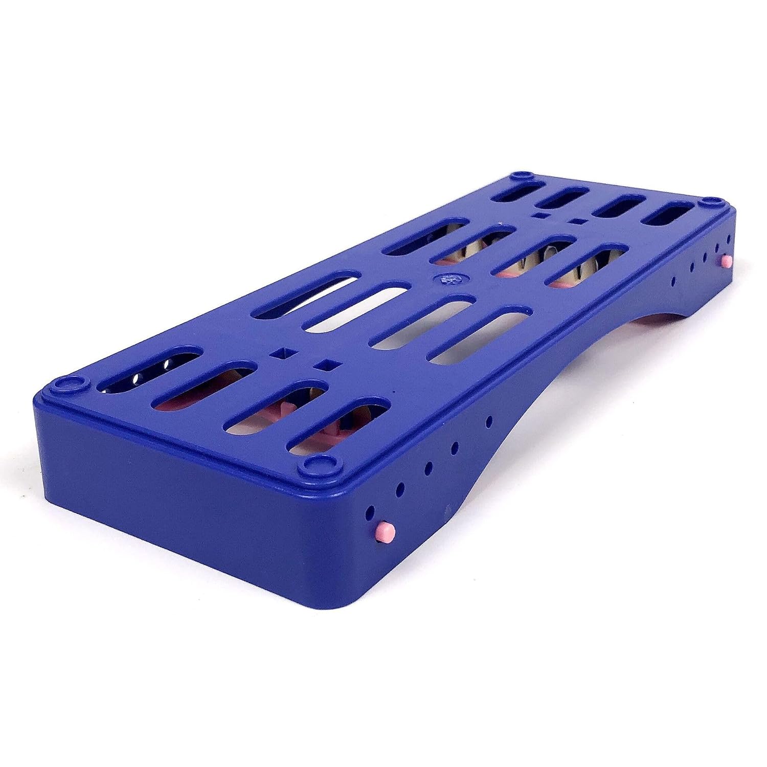 5 Pack Instrument Cassette Rack for 5 Instruments, Dental Instrument Sterilization Cassette Rack Box (Navy)