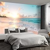 Fightal - Beach wall murals Peel and Stick Wallpaper for Bedroom Living Room - 58