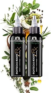 Righteous Roots Hair Oil for Hair Growth, Anti Frizz and Thickener (4 fl OZ, Pack of 2) - Best for Beard, Curly, Wavy and Natural Hair