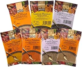 Offer Shop Indian Spices for Cooking - 7 Essential Indian Spice Collection Kit | Perfect Refill for Kitchen Spice Box