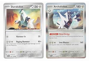 Archaludon 107 142 - Stellar Crown Pokemon Card Lot 2 Card Set