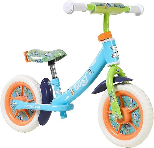 Dynacraft Bluey - Bicicleta de equilibrio unisex de 10 pulgadas para edades de 2 a 5 años